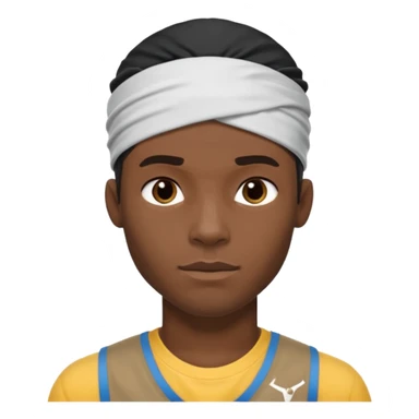 black usalt bolt half body with head band,half body,  sticker