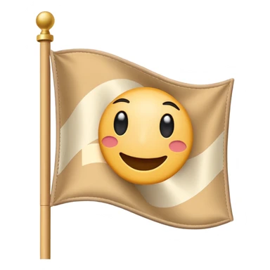 Beige flag like 🚩 but vaige color sticker