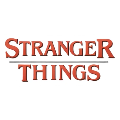 A text saying stranger things sticker
