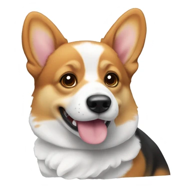 Tri color corgi sticker