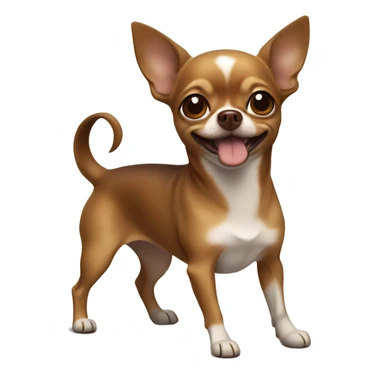 Brown Chihuahua with blep sticker