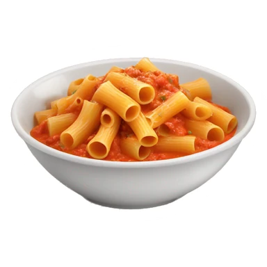 Bowl of rigatoni pasta and vodka sauce sticker