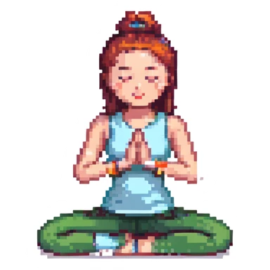 yoga girl sticker