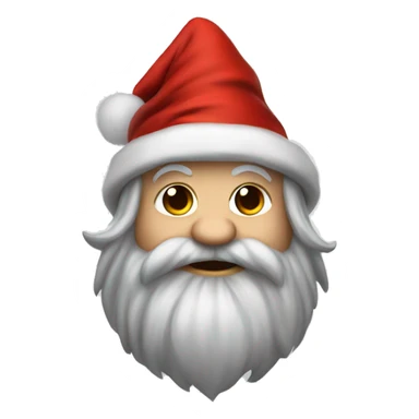 Fantasy dwarf in christmas hat sticker