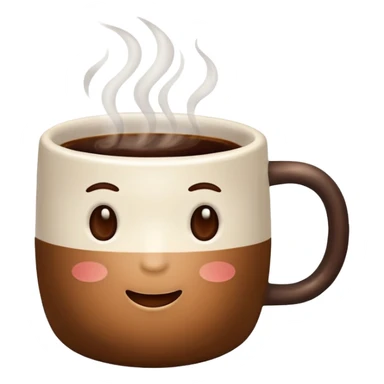 Vintage brown coffee sticker