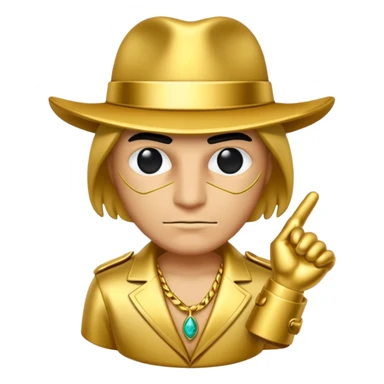 Gran criminal dorado ff sticker