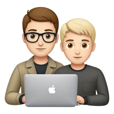 Developer with macbook man sticker