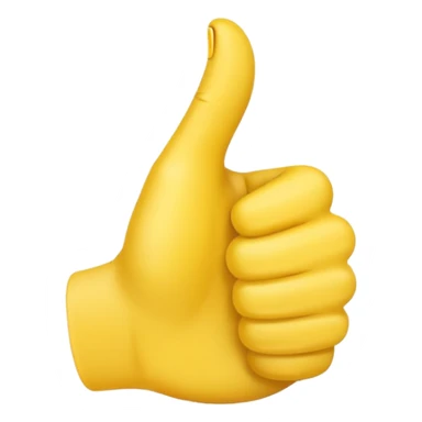 emoji hand thumps up sticker