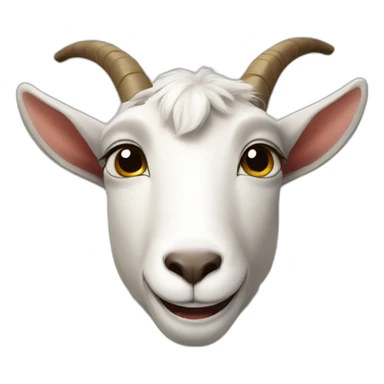 Goat happy sticker