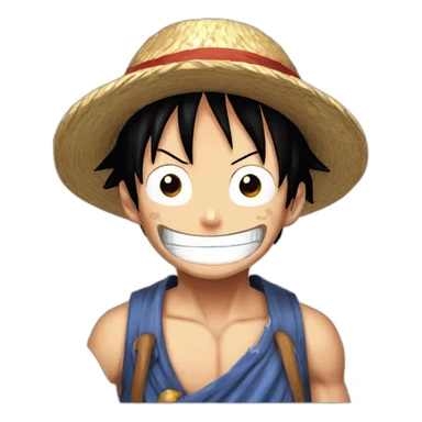 One piece luffy sticker