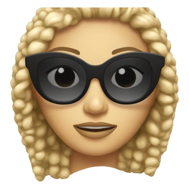 black fashion sunglasses sticker