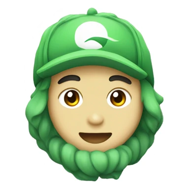 green-themed pokemon portrait sticker