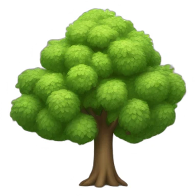 a really cute tree growing on a city street sticker