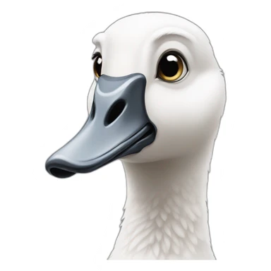 sad goose with cried puppy eyes sticker
