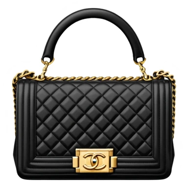 chanel le boy black bag gold hardware sticker