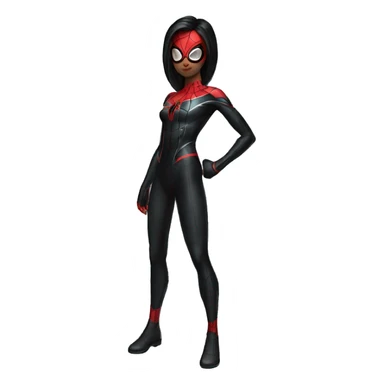 Spider man black suit girl Asia  sticker
