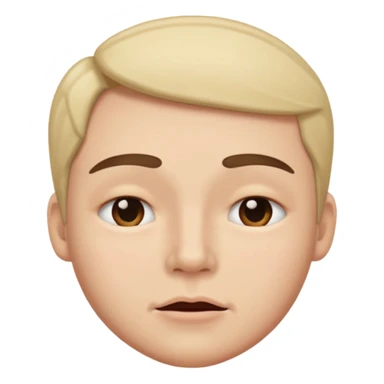 mouth closed eyebrow raised sticker