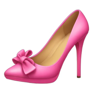 Pink high heels sticker