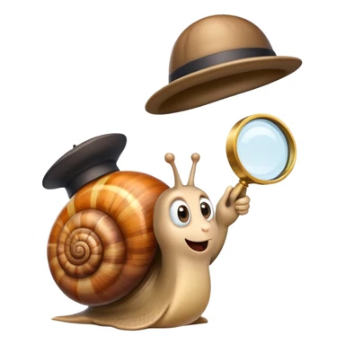Snail directing a theatre play sticker