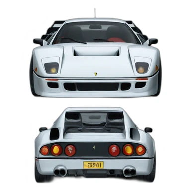 Ferrari F40 sticker