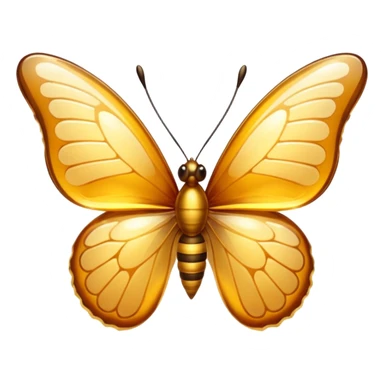 Butterfly made of honey sticker