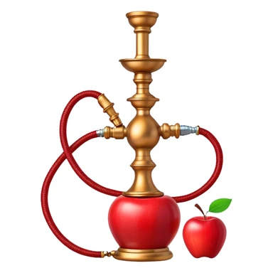 Hookah with Apple attached  sticker