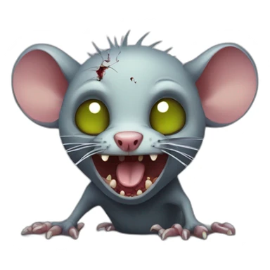 Zombie rat sticker