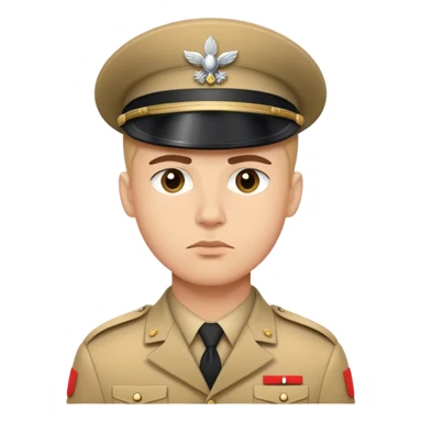 photorealistic serious french modern soldier sticker