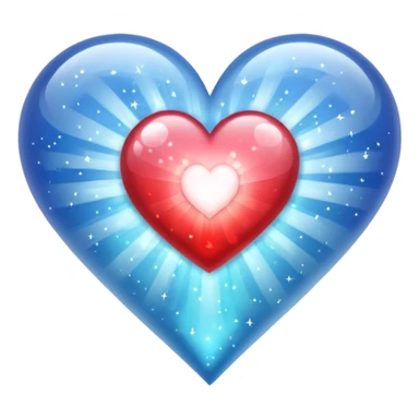 heart sparkly mist sticker