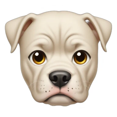 a woman with dark hair is angry with a pitbull sticker