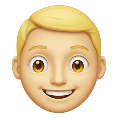 Create a yellow face nodding  sticker