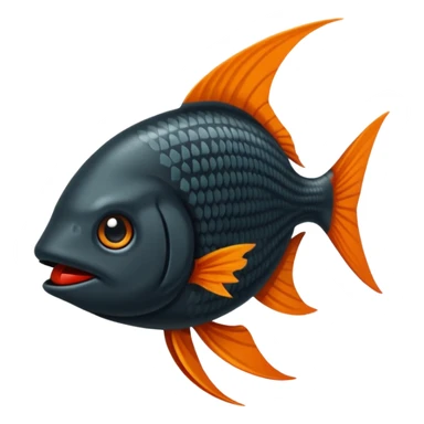 Badannya yang orange ekornya hitam sticker