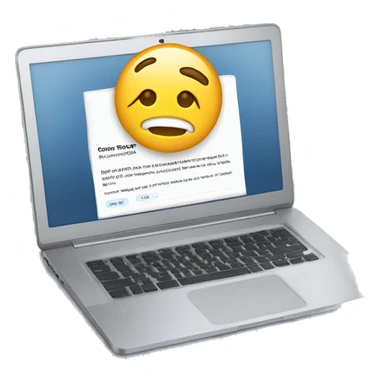 Laptop screen with website sticker