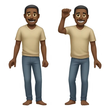 Man with hands for feet and feet for hands sticker