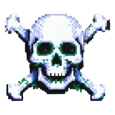 skull with crossbones sticker