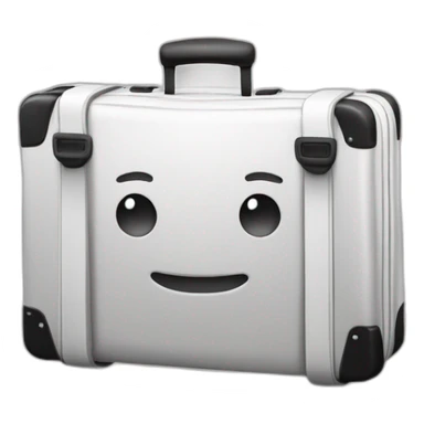 travel suitcase planet icon colorless sticker