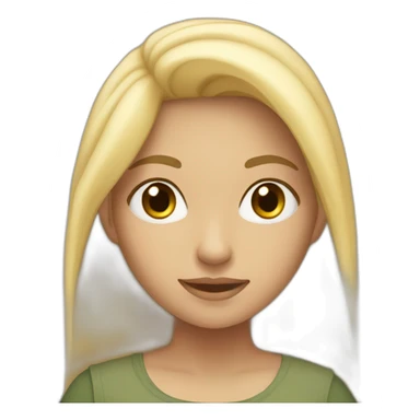 Half Arab half caucasian girl with blonde hair sticker