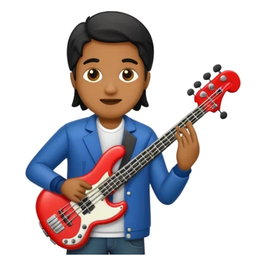 afraican american jass bass player sticker