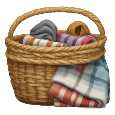 Basket of blankets sticker