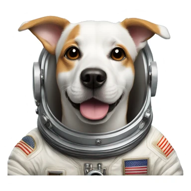 astronaut dog sticker