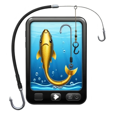 phishing maybe a phone and a hook somewhere? sticker