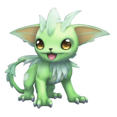 cute cool edgy ethereal magical alien Digimon-Fakemon-animal full body sticker