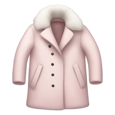 Pale pink winter coat sticker