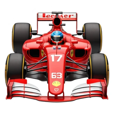Leclerc formula 1 car sticker