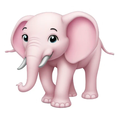 light pink democrat elephant  sticker