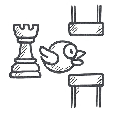 Chess flappy bird game  sticker