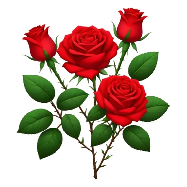 rose bush sticker