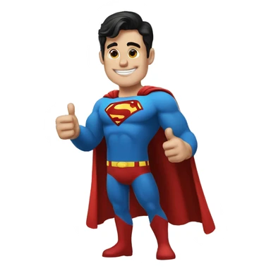 superman thumbs up sticker