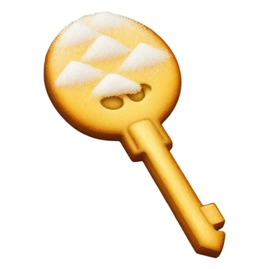 key with sugar on it sticker