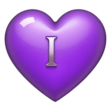 The Letter “i” inside a Purple Heart sticker